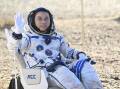 Chinese astronaut Tang Hongbo has returned to earth after a six-month space mission. (AP PHOTO)