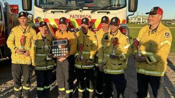 Paterson RFS brigade with their awards from the Lower Hunter RFS Field Days. Picture supplied