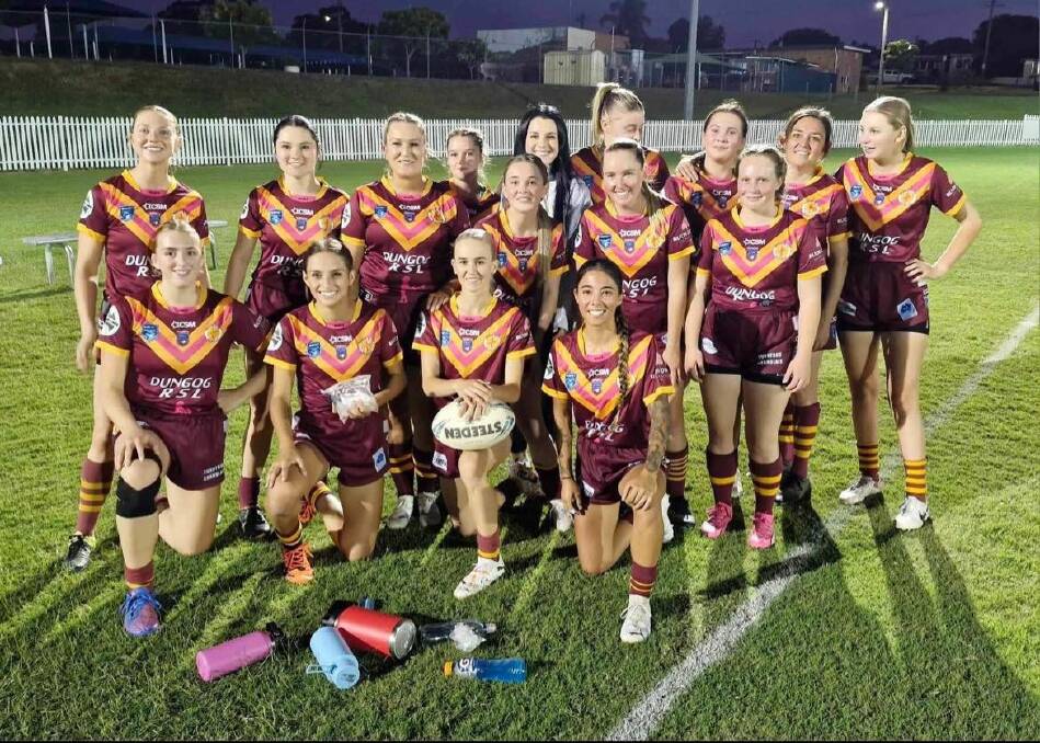 The Dungog Ladies League Tag team after their win against Clarence Town. Picture supplied