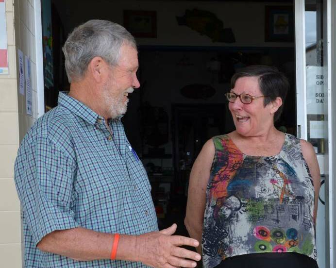 FAIR: Chairman of the Dungog Division of Hunter Legacy Nick Helyer with organiser Jackie Bayne.