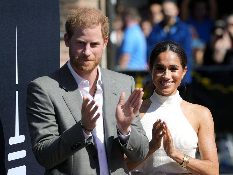 Prince Harry and Meghan, Duchess of Sussex, are to produce two Netflix television series. (AP PHOTO)