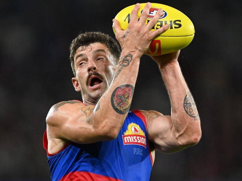 Tom Liberatore will sit out the Bulldogs' next game as precaution after collapsing against Essendon. (James Ross/AAP PHOTOS)