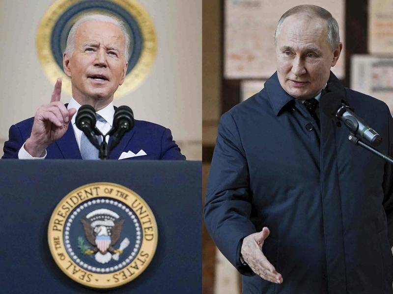 Joe Biden called Russian President Vladimir Putin a 'crazy SOB', earning a rebuke from the Kremlin. (AP PHOTO)