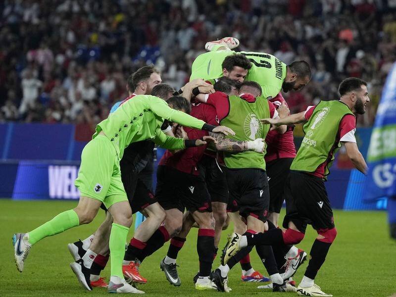 Georgia advanced to the round of 16 after their 2-0 win over Portugal at Euro 2024. (AP PHOTO)